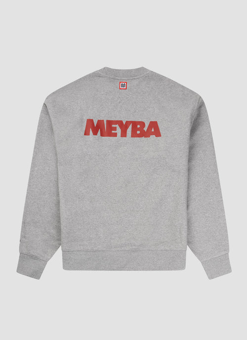 MEYBA x Stanley Chow Bar Home Crew Sweat | Grey Marl
