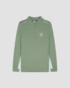 MEYBA Amertrine 1/4 Zip Track Top | Khaki/Sage