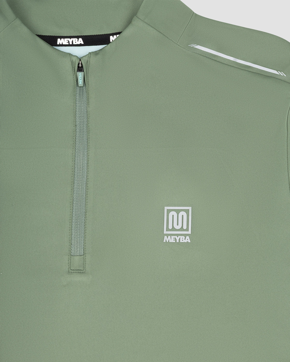 MEYBA Amertrine 1/4 Zip Track Top | Khaki/Sage