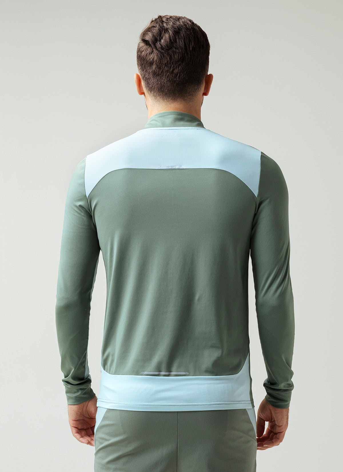 MEYBA Amertrine 1/4 Zip Track Top | Khaki/Sage