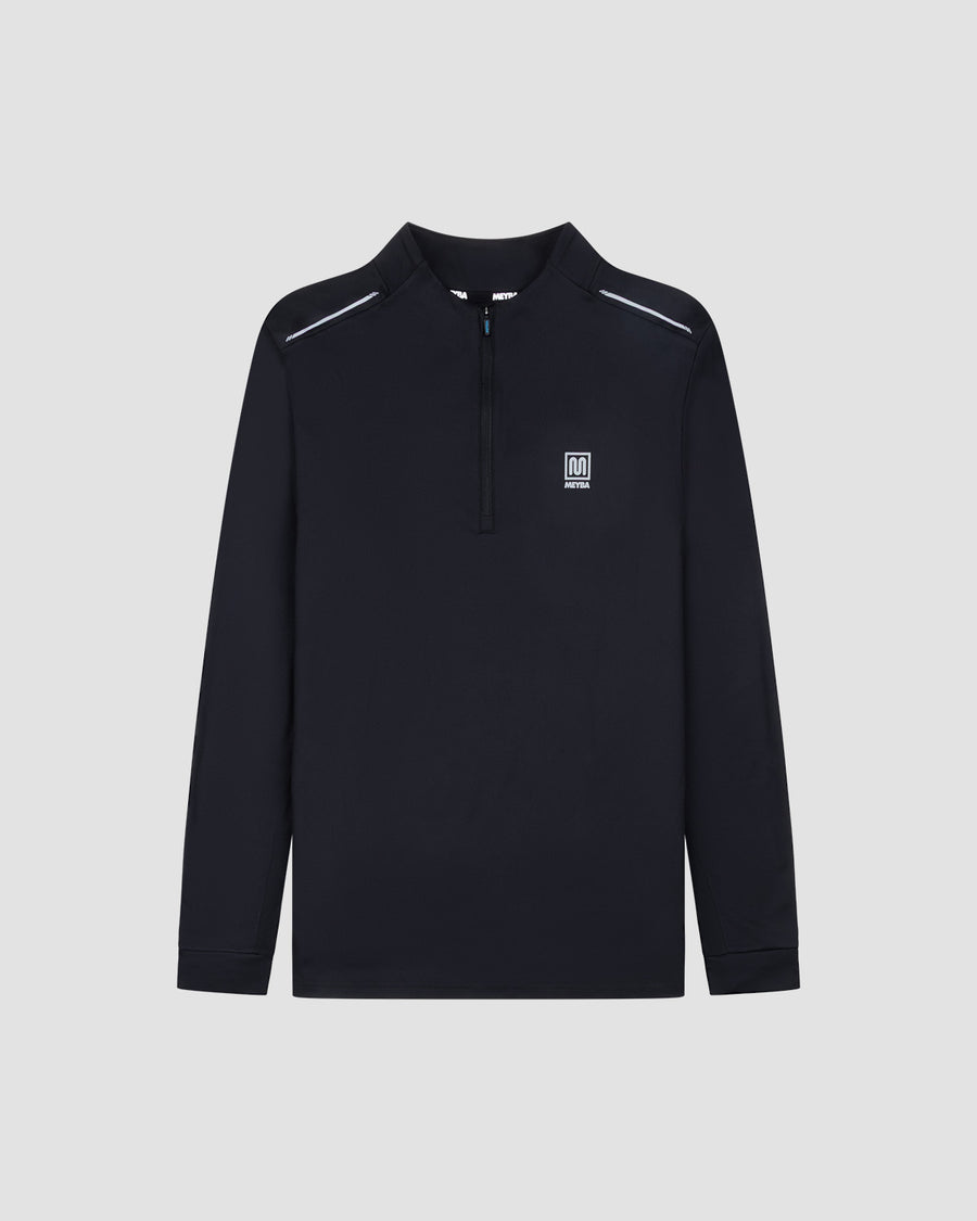 MEYBA Amertrine 1/4 Zip Track Top | Black