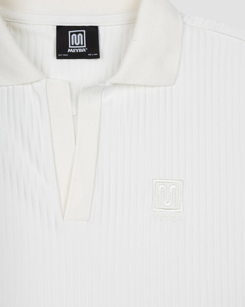 Polo MEYBA Barras | Blanco