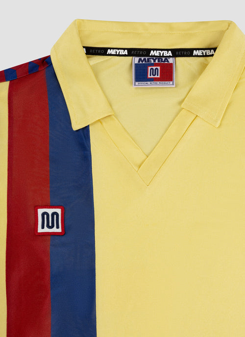 Blaugrana Camiseta Visitante 81-85 de Manga Larga | Amarilla
