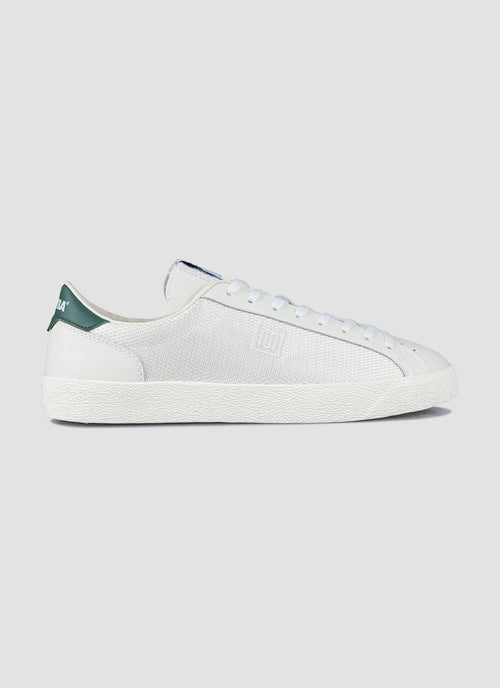 FUORI - Leather / Mesh | Off White/Green