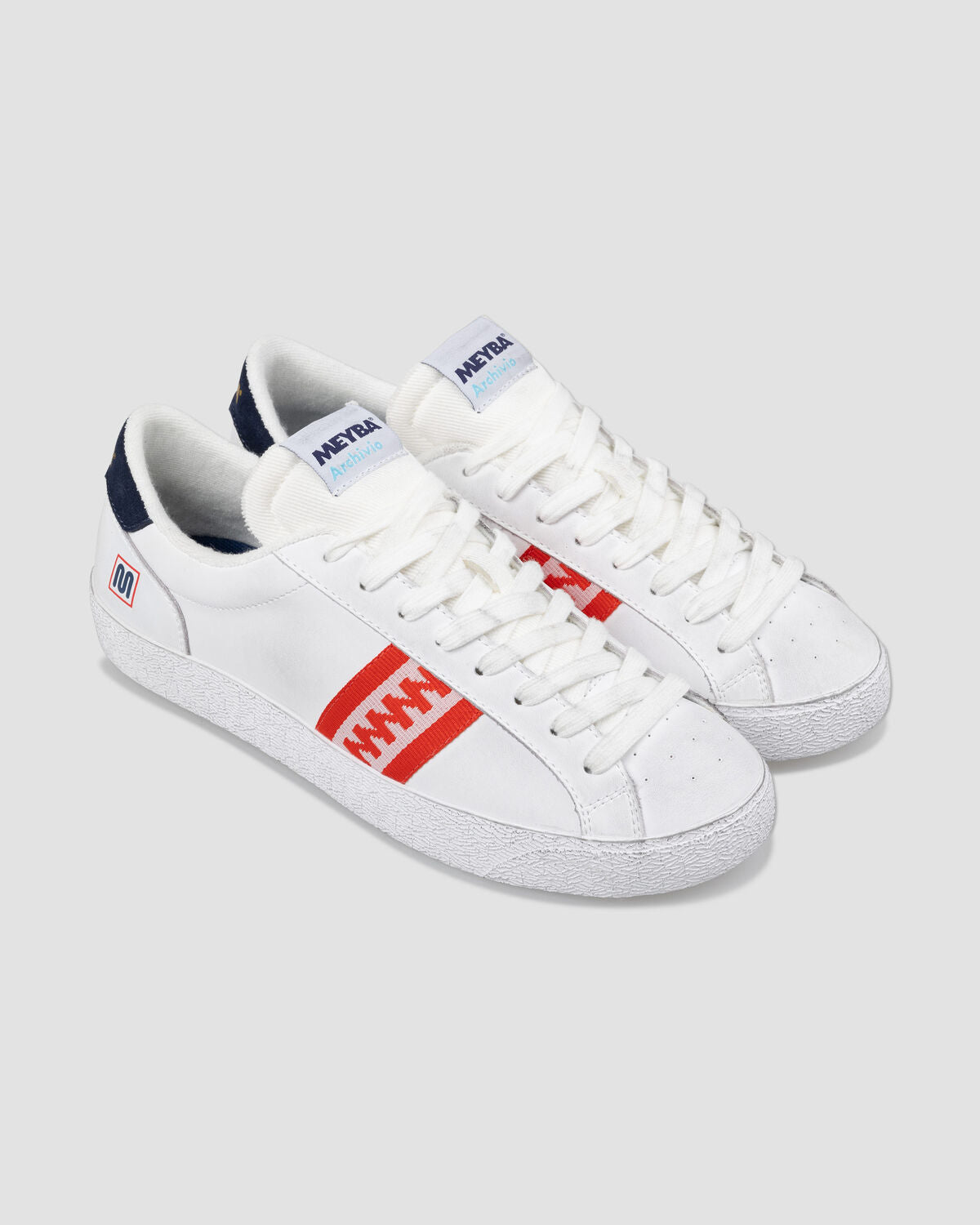 Archivio - Micro Leather | Wit / Rood