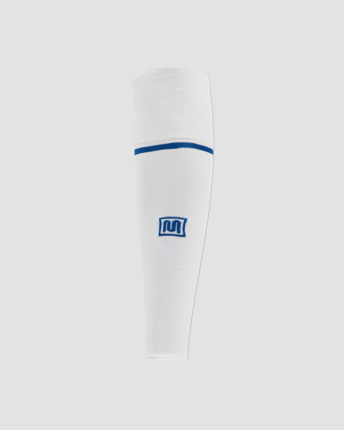 MEYBA Footless Football Sock | White/Blue