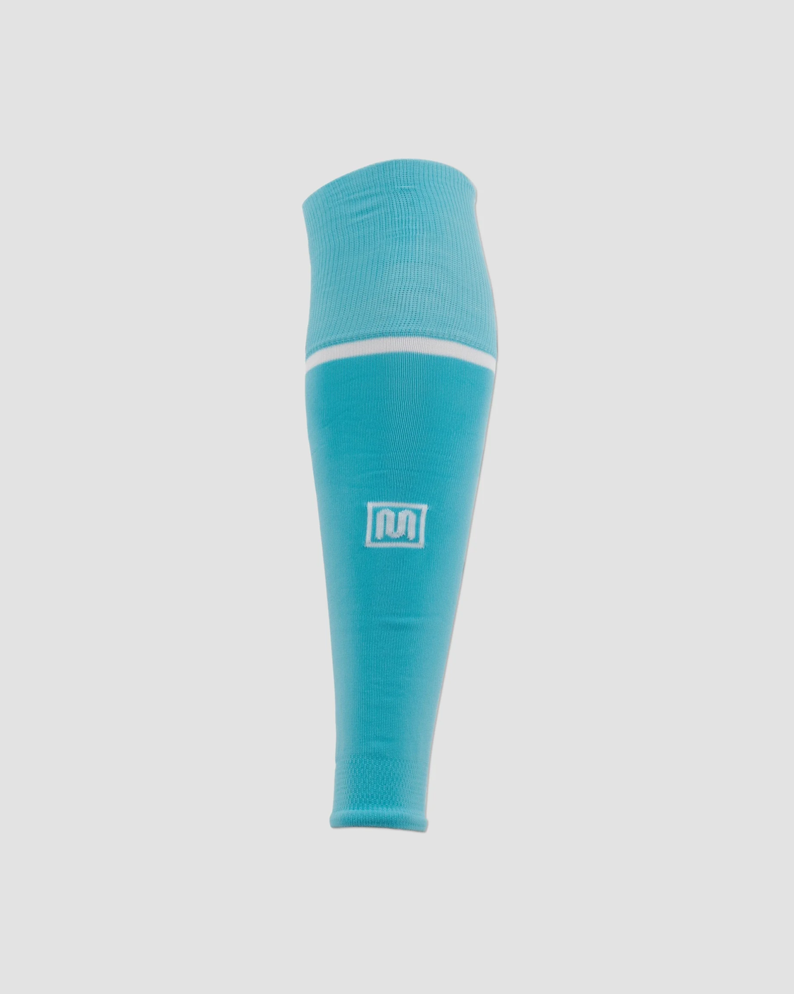 MEYBA Footless Football Sock | Aqua/White