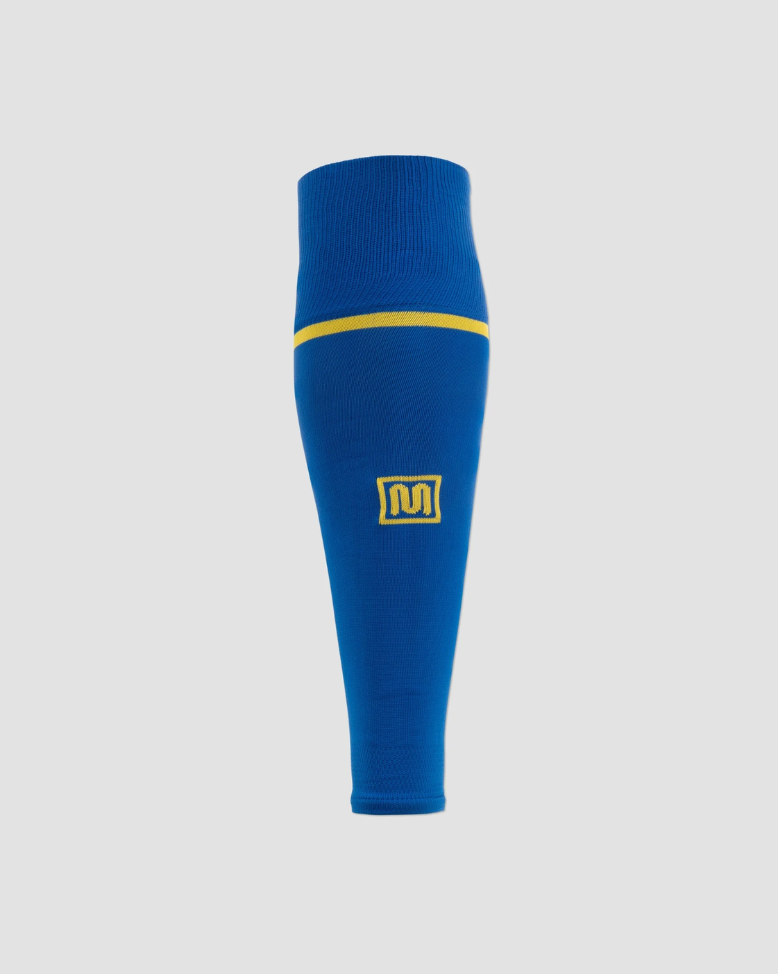 MEYBA Footless Football Sock | Blue/Yellow