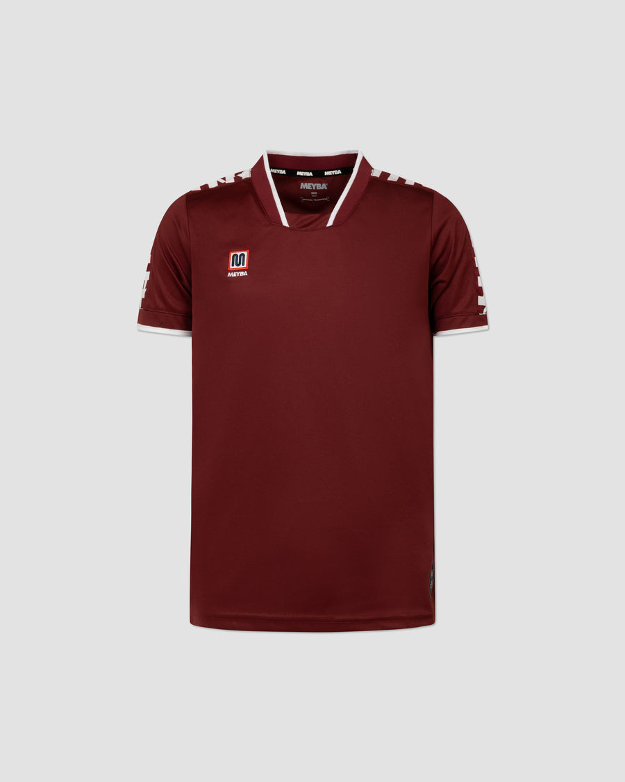 MEYBA Jeugd Alpha Wedstrijdshirt | Bordeaux/Wit