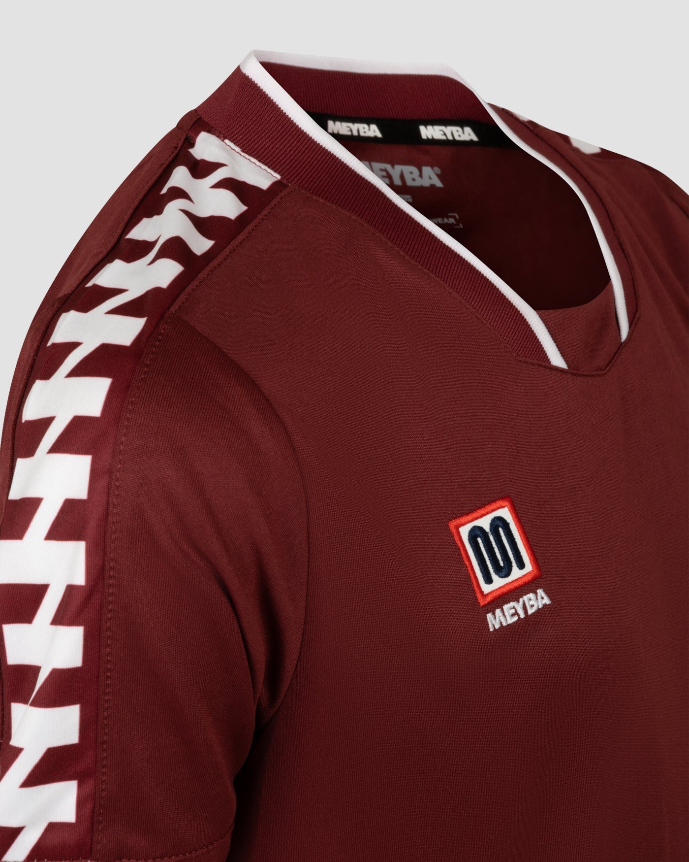 MEYBA Youth Alpha Matchday Jersey | Claret/White