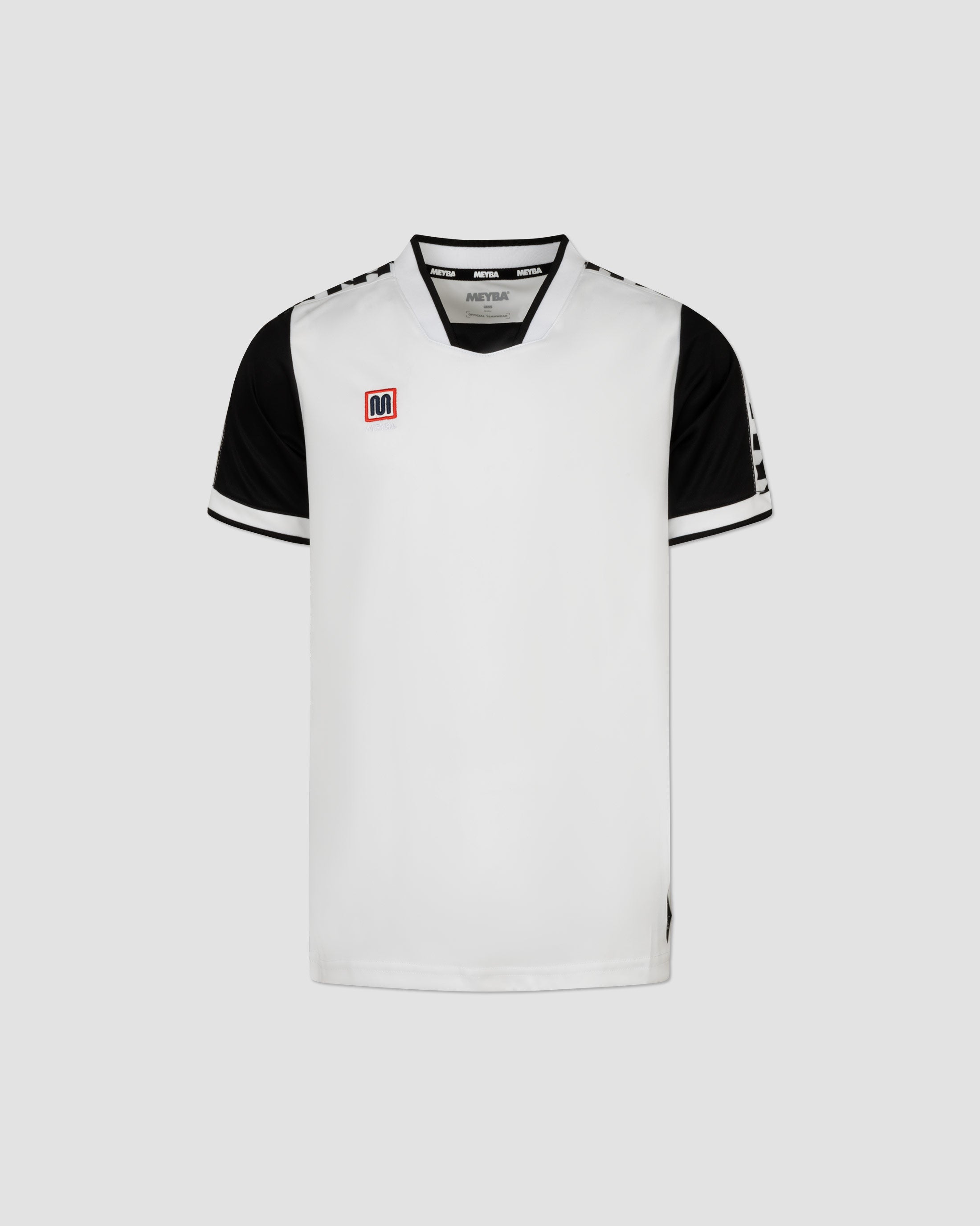 MEYBA Youth Alpha Contrast Jersey | White/Black