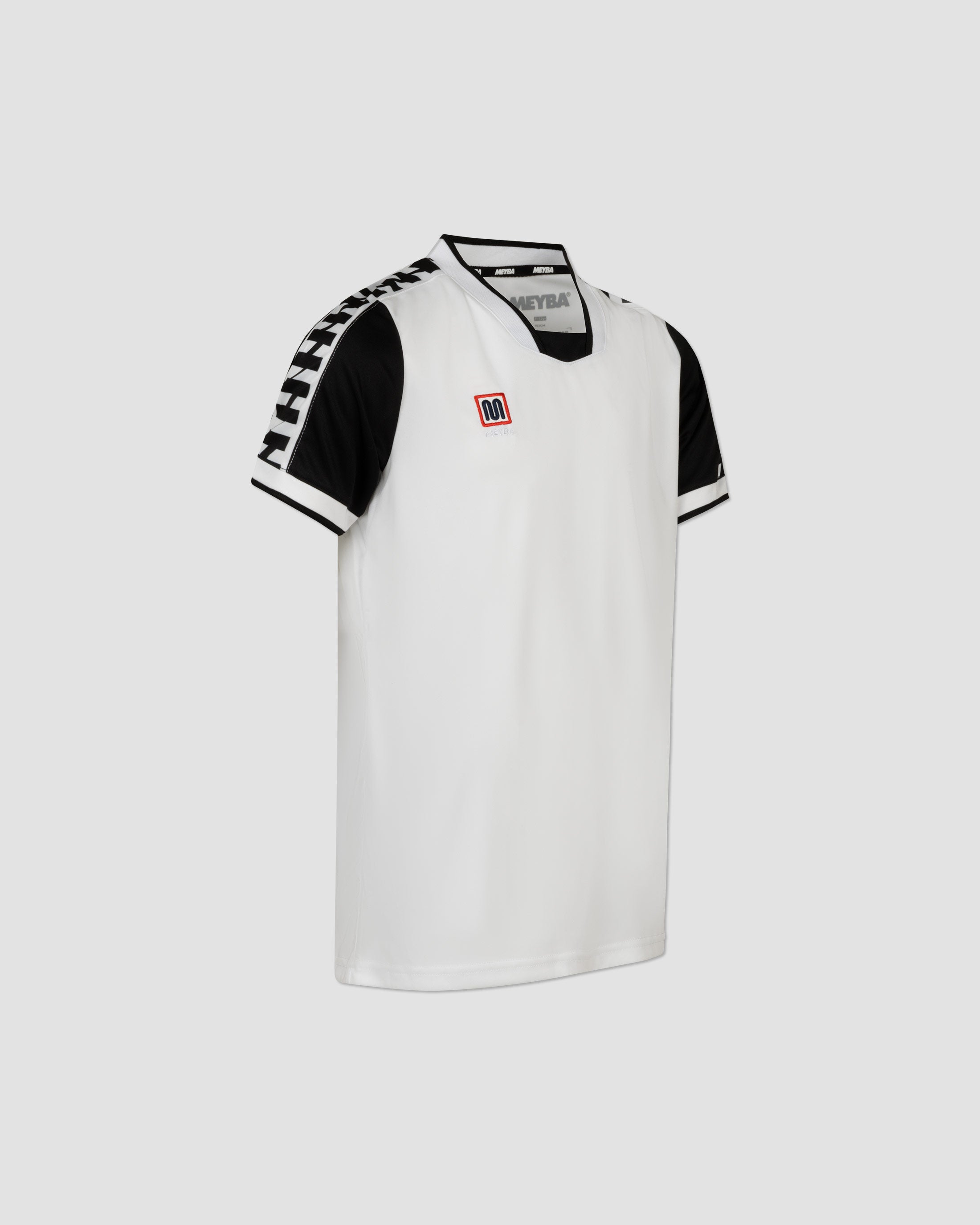 MEYBA Youth Alpha Contrast Jersey | White/Black
