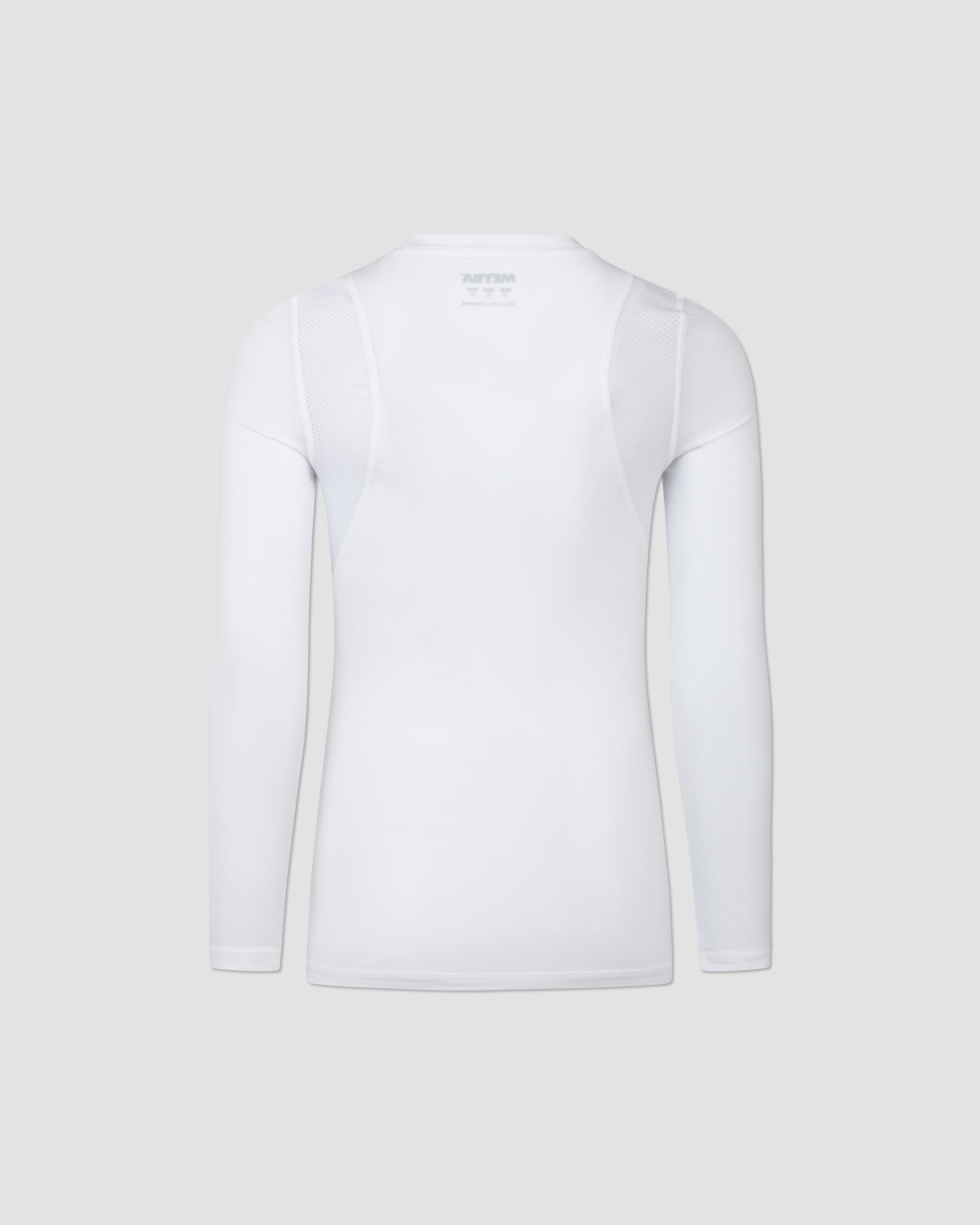 MEYBA Youth Long Sleeve Base Layer | White