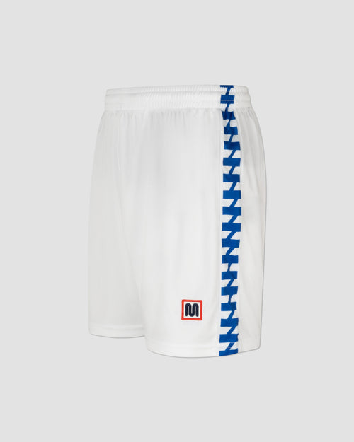 MEYBA Youth Alpha Wedstrijddag Short | Wit/Blauw