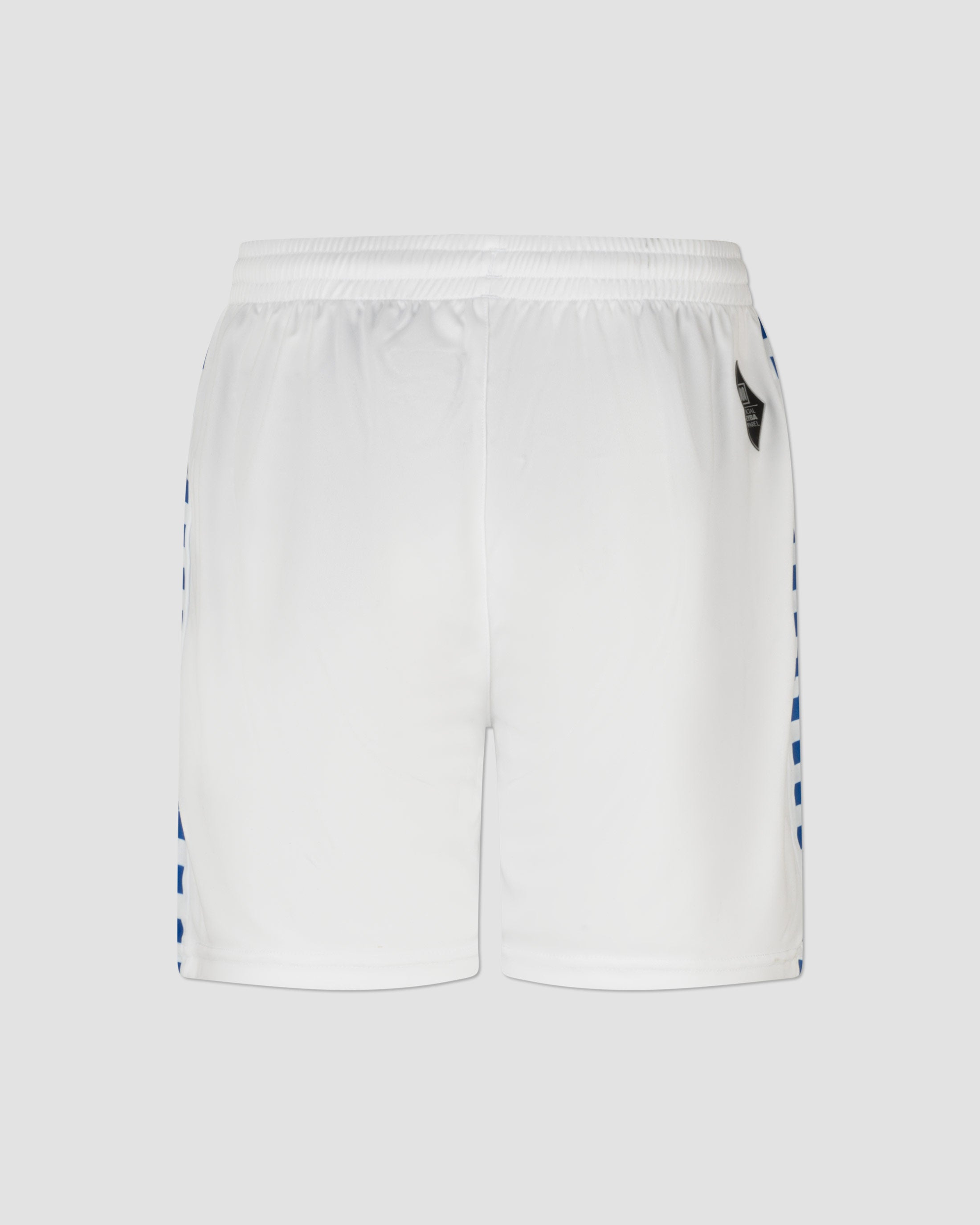 MEYBA Pantalón Corto Alpha Matchday Juvenil | Blanco/Azul
