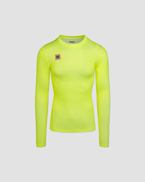 MEYBA Long Sleeve Base Layer | Fluro-Yellow