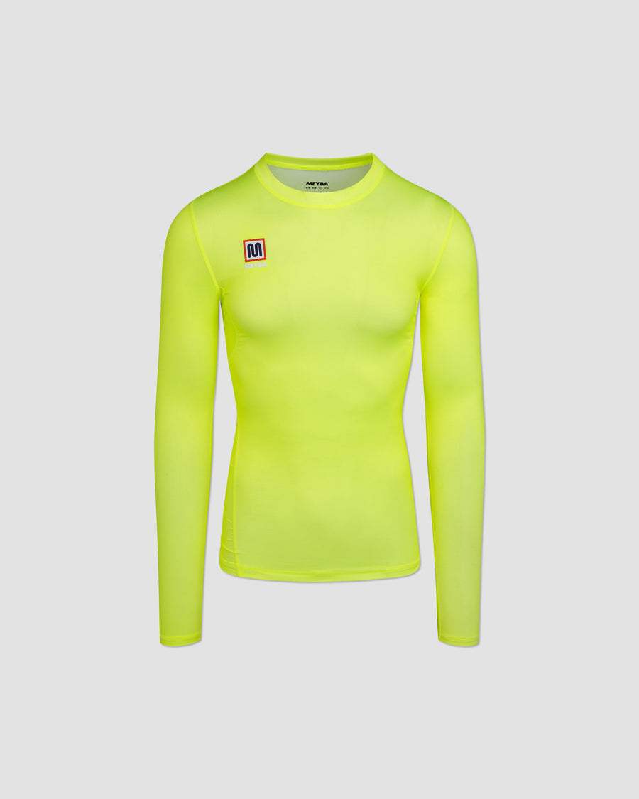 MEYBA Long Sleeve Base Layer | Fluro-Yellow