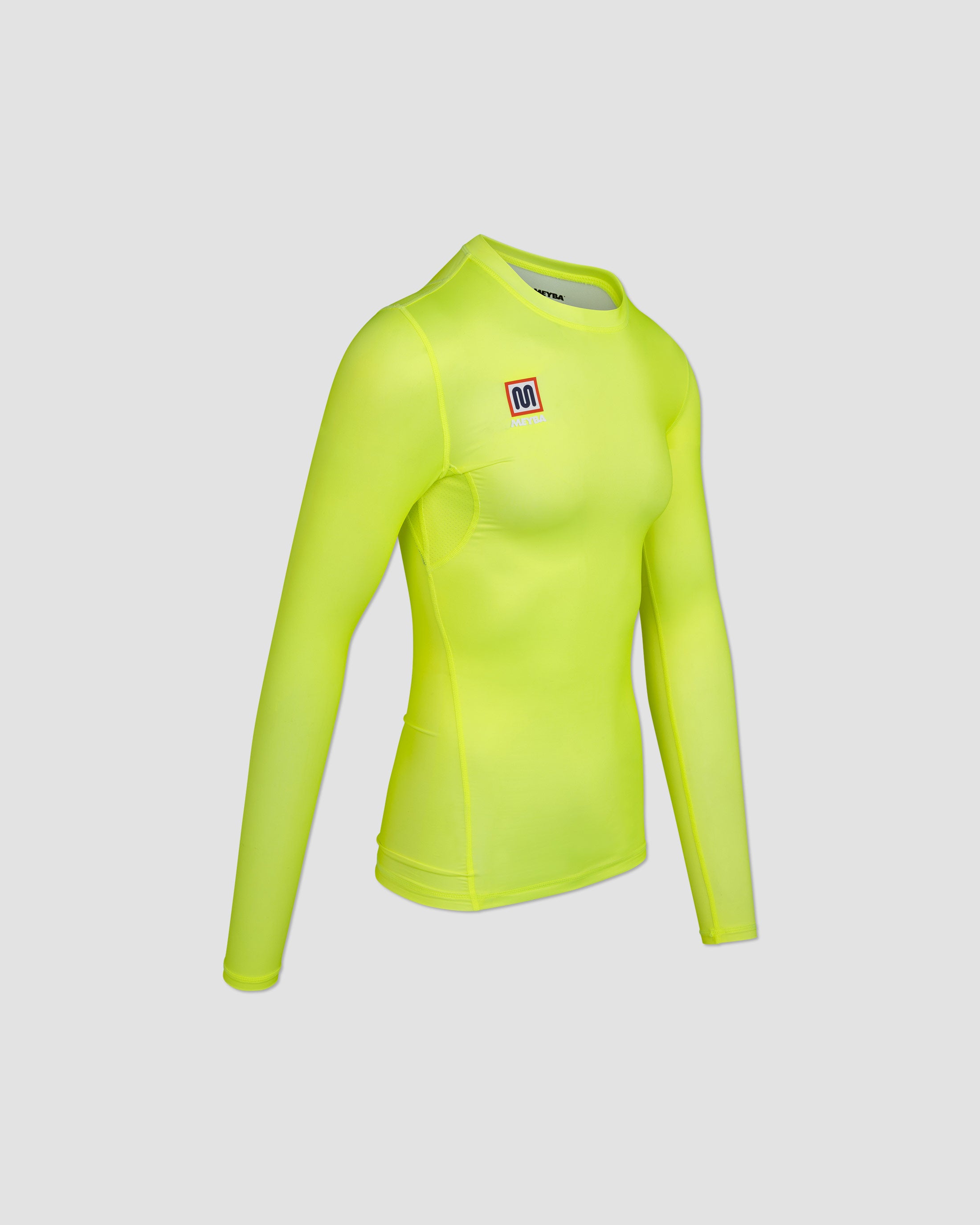 MEYBA Long Sleeve Base Layer | Fluro-Yellow