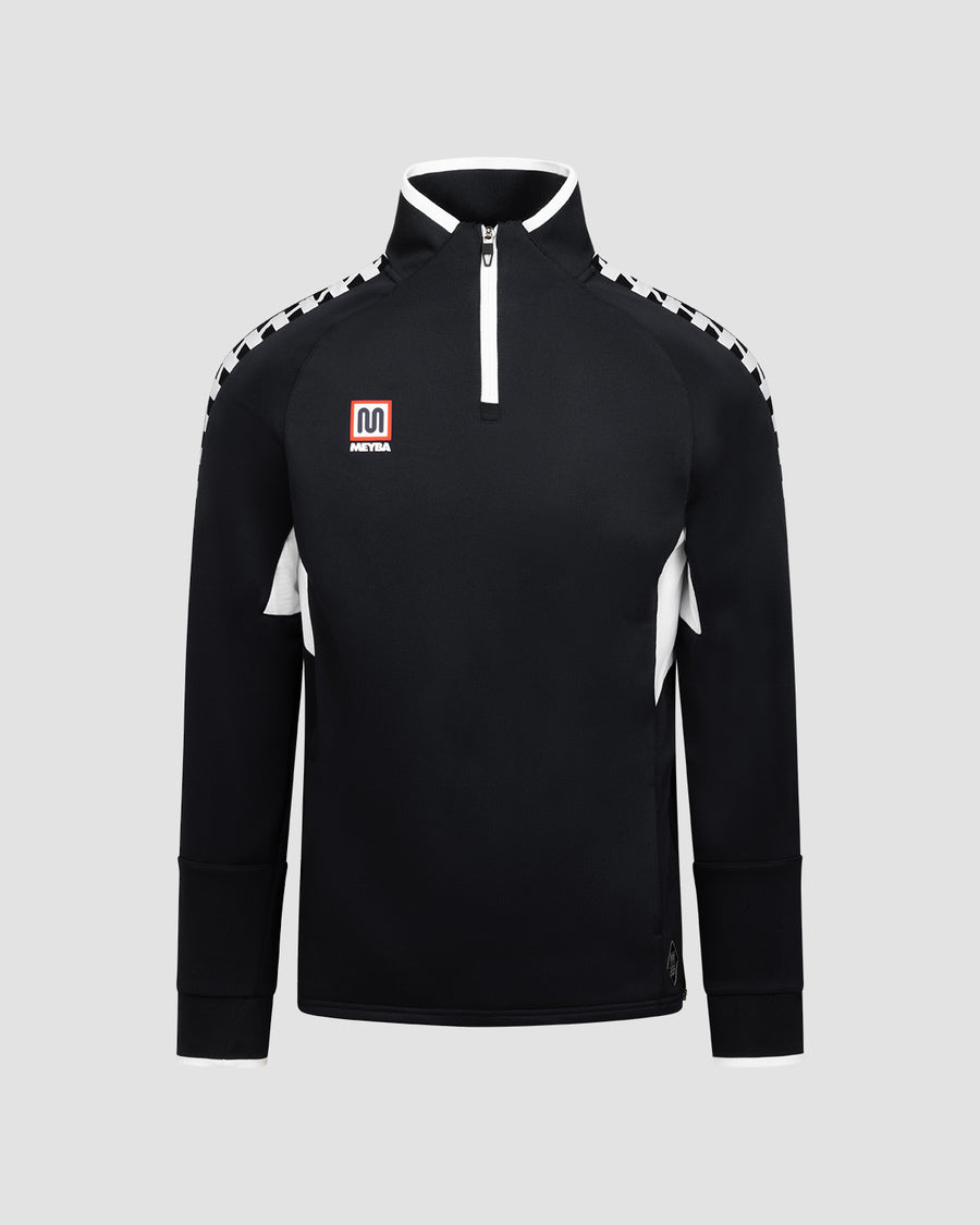 Sudadera MEYBA Motion de media cremallera | Negra