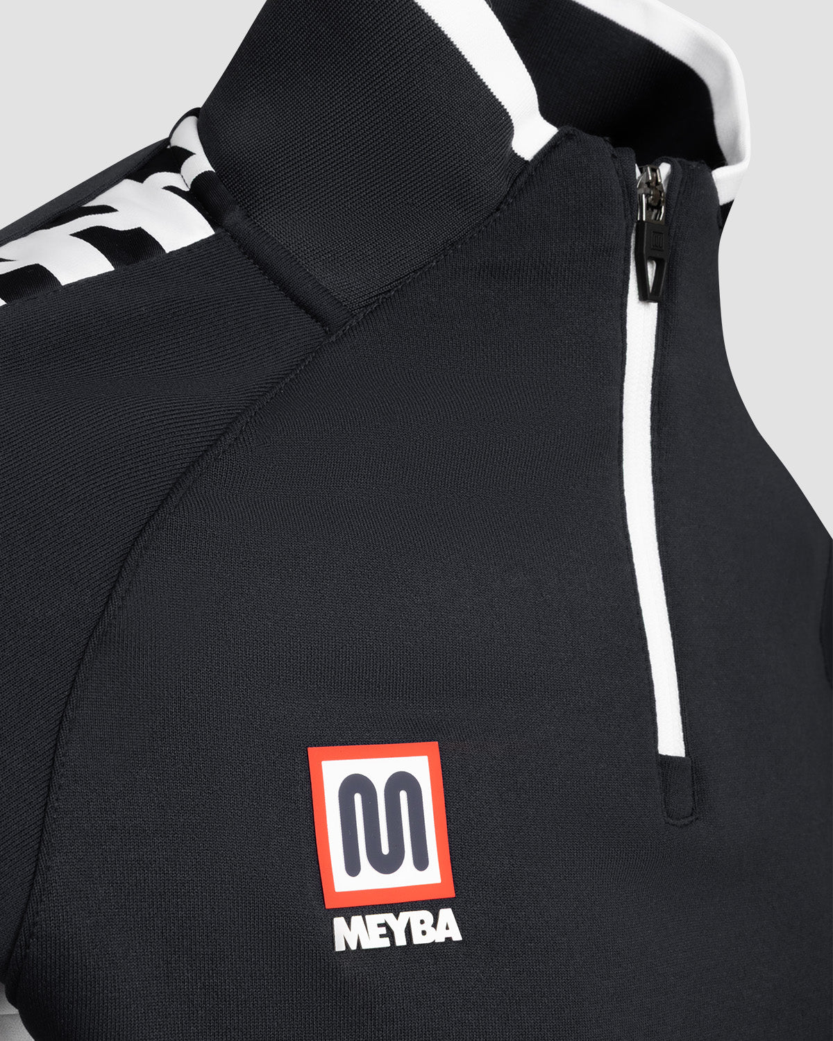Sudadera MEYBA Motion de media cremallera | Negra