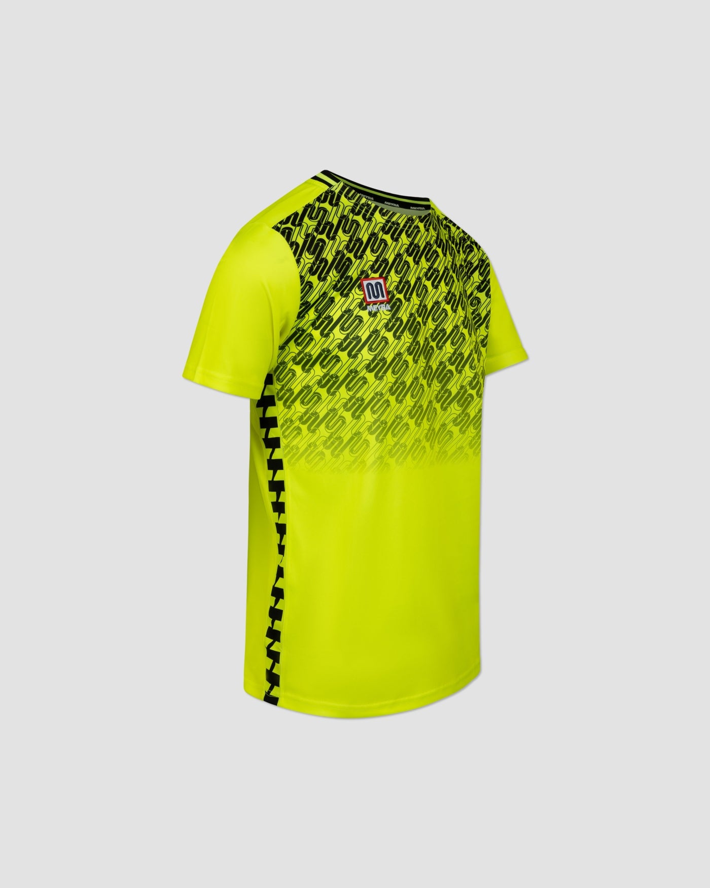 MEYBA camiseta Alpha Grid | Amarillo flúor/Negro