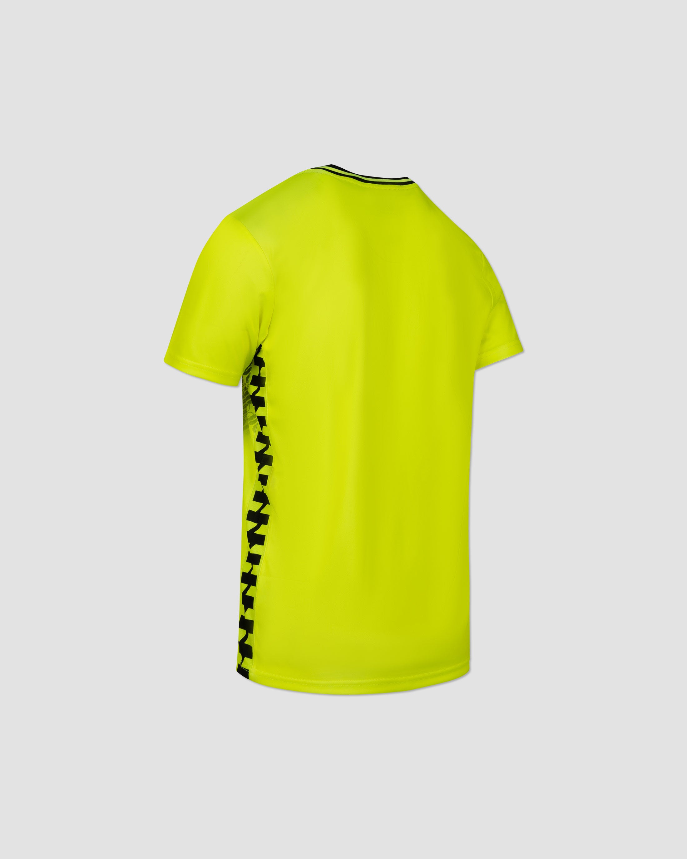 MEYBA camiseta Alpha Grid | Amarillo flúor/Negro