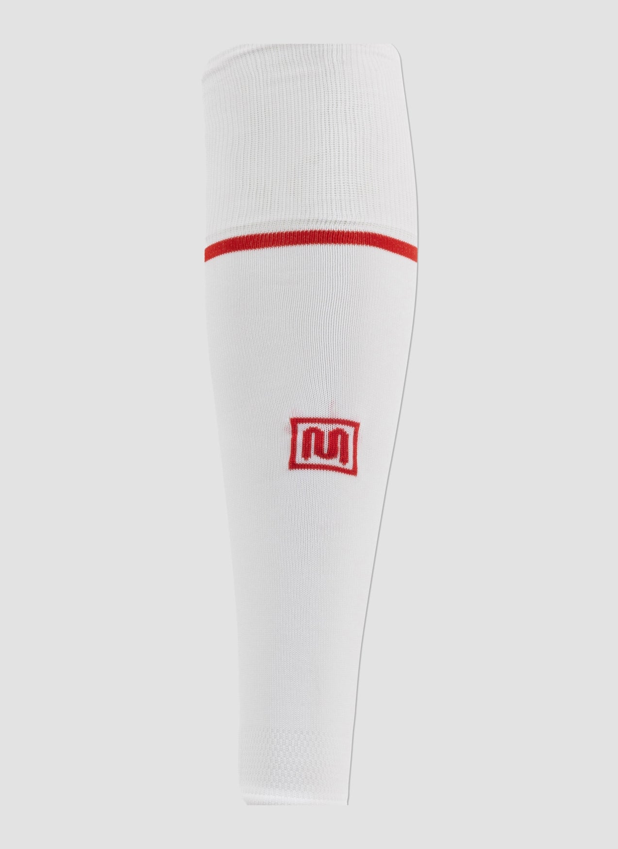 MEYBA Footless Football Sock | White/Red