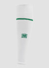 MEYBA Footless Football Sock | White/Jolly Green