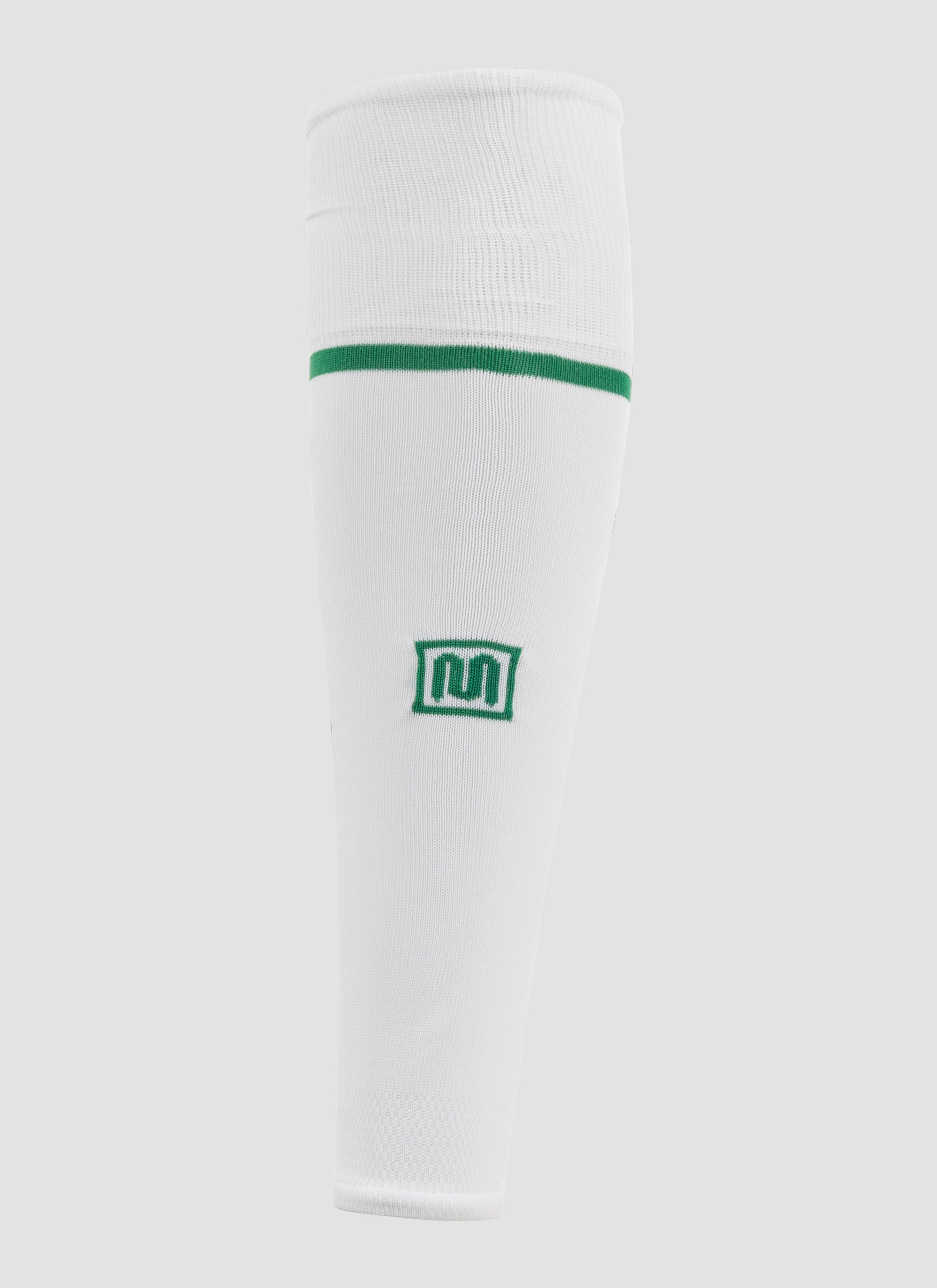 MEYBA Footless Football Sock | White/Jolly Green