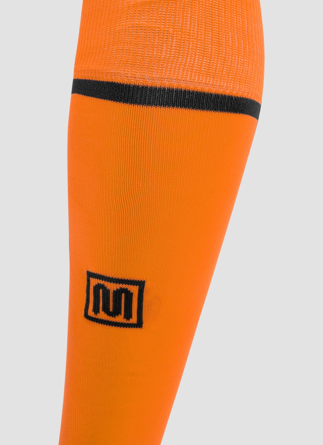 MEYBA Footless Football Sock | Orange/Black