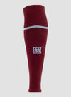 MEYBA Footless Football Sock | Claret/Bluebell