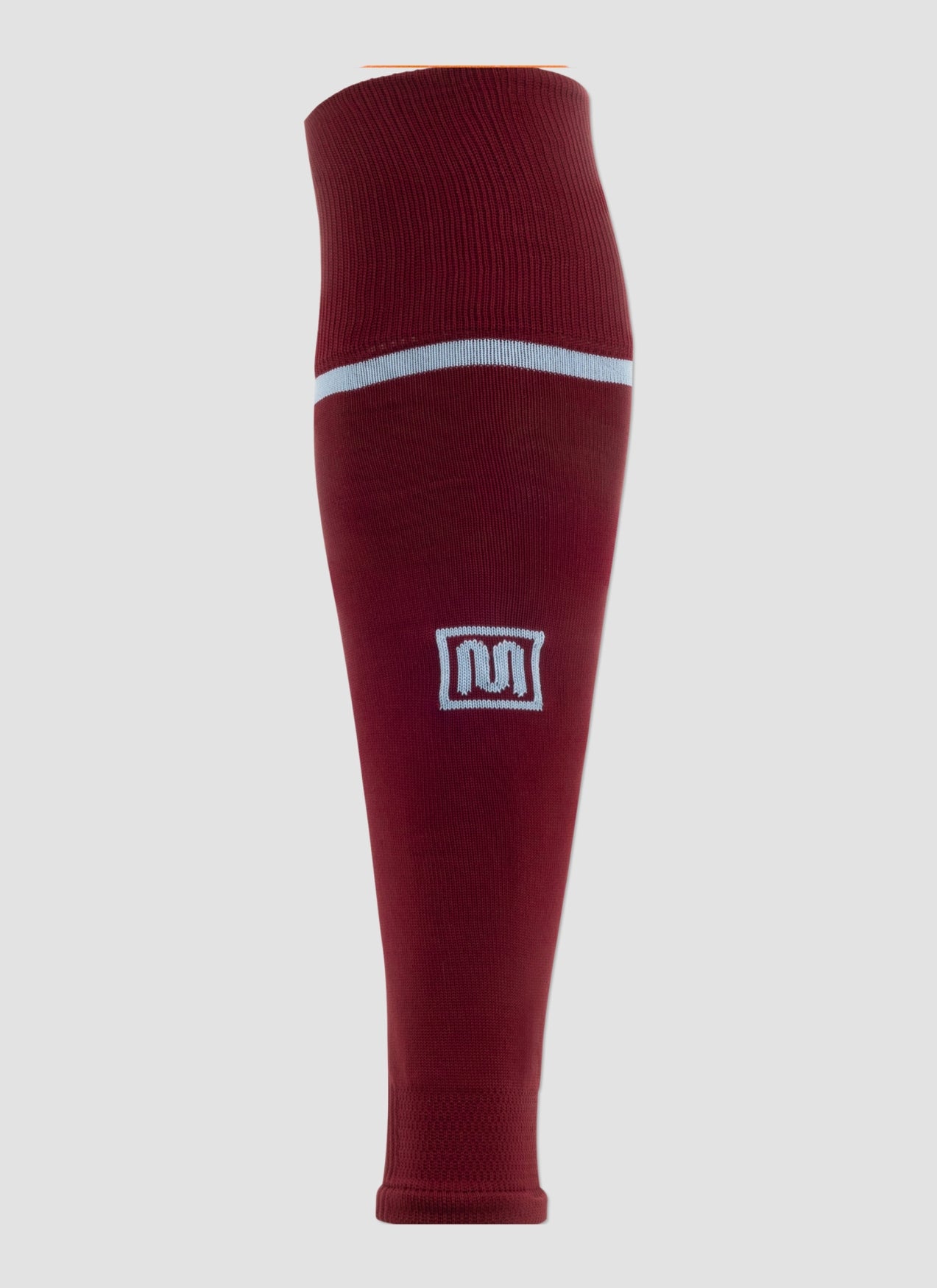 MEYBA Footless Football Sock | Claret/Bluebell