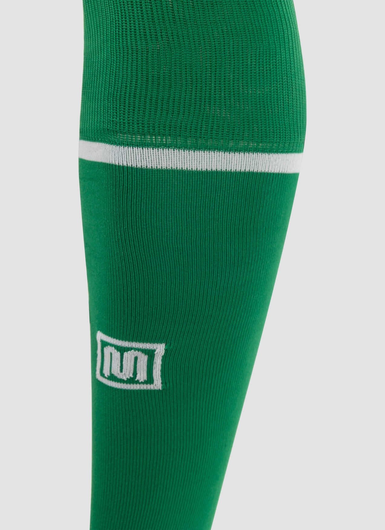 MEYBA Footless Football Sock | Jolly Green/White