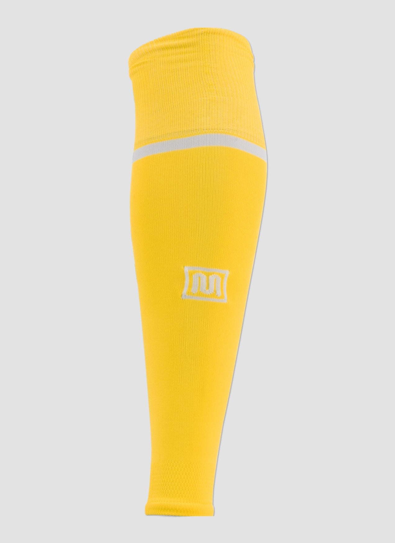 MEYBA Footless Football Sock | Yellow/White