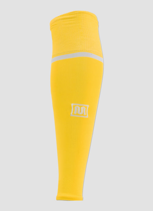 MEYBA Footless Football Sock | Yellow/White