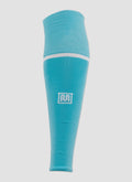 MEYBA Footless Football Sock | Aqua/White