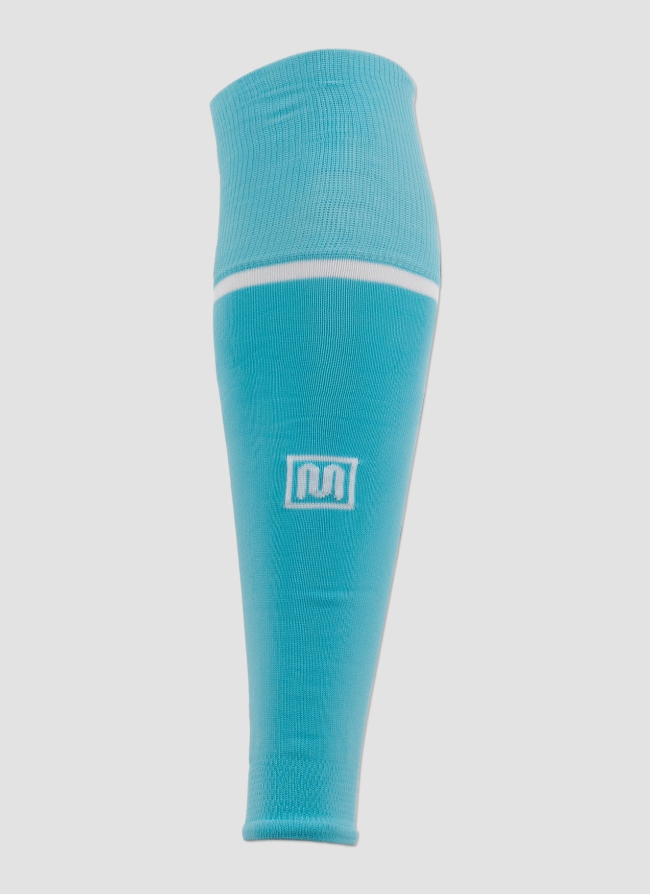 MEYBA Footless Football Sock | Aqua/White