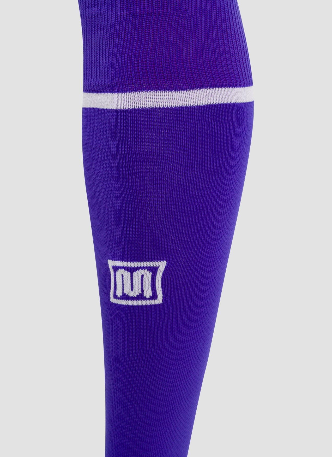 MEYBA Footless Football Sock | Purple/White