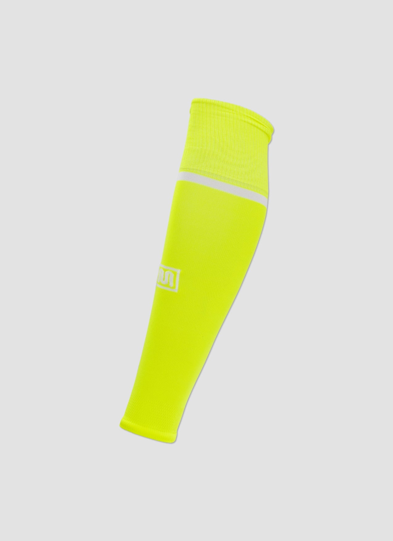 MEYBA Footless Football Sock | Fluro-Yellow/White