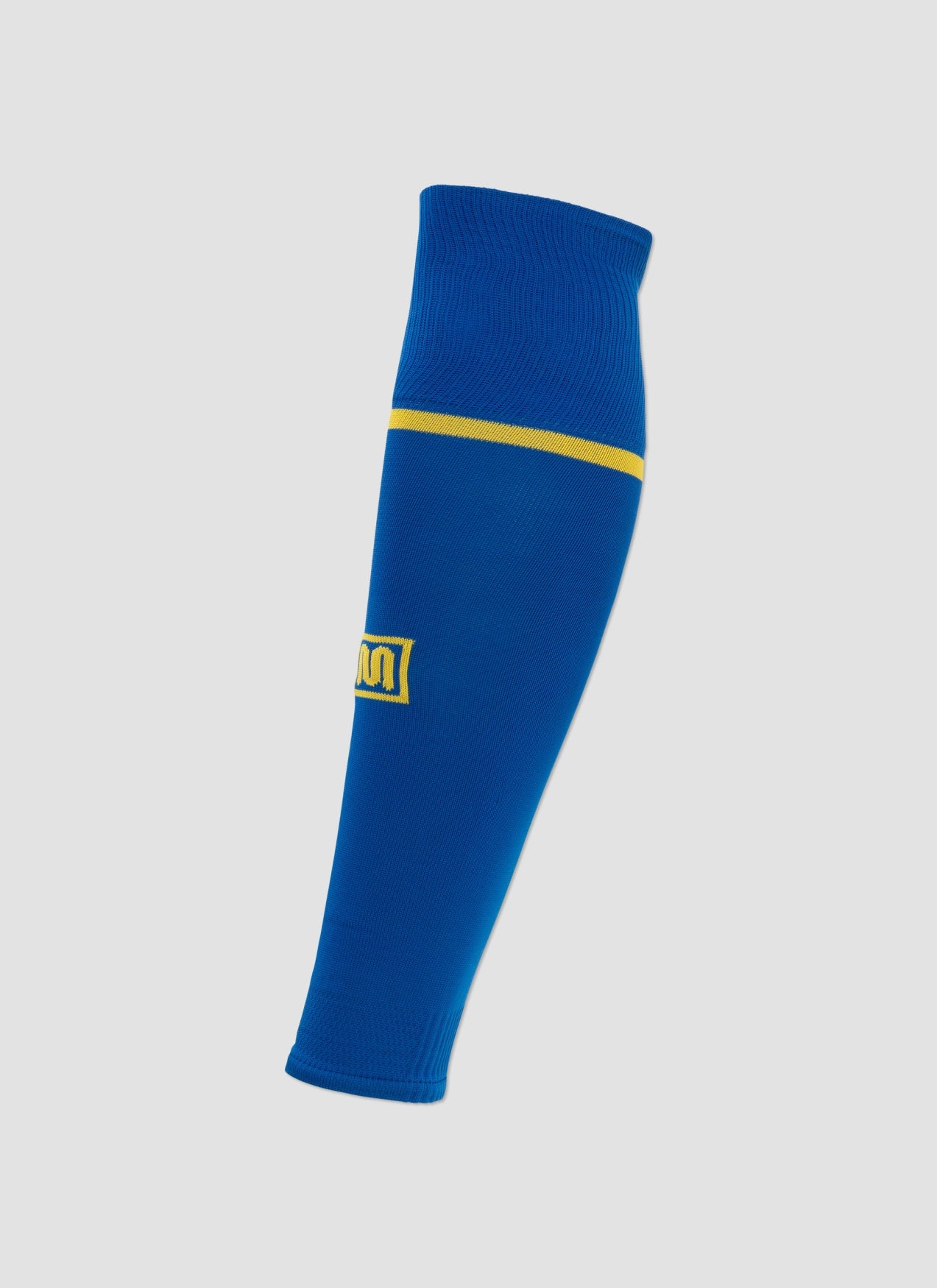 MEYBA Footless Football Sock | Blue/Yellow