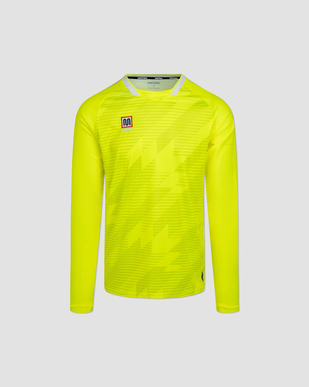 Conjunto de portero MEYBA Alpha | Amarillo flúor/Blanco