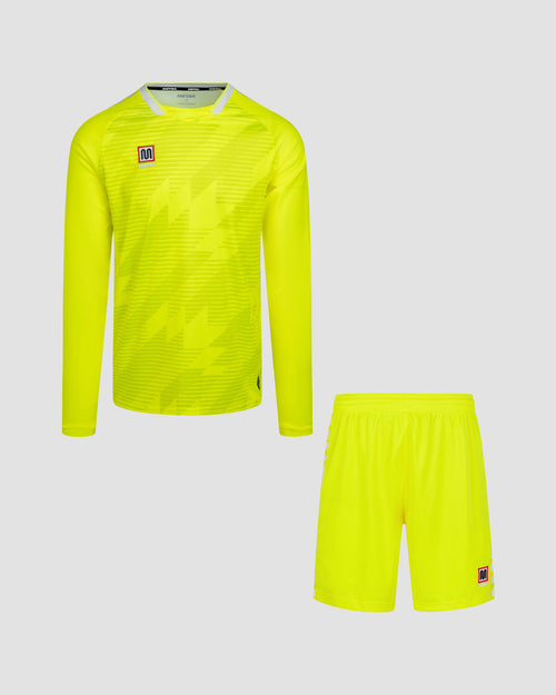 Conjunto de portero MEYBA Alpha | Amarillo flúor/Blanco