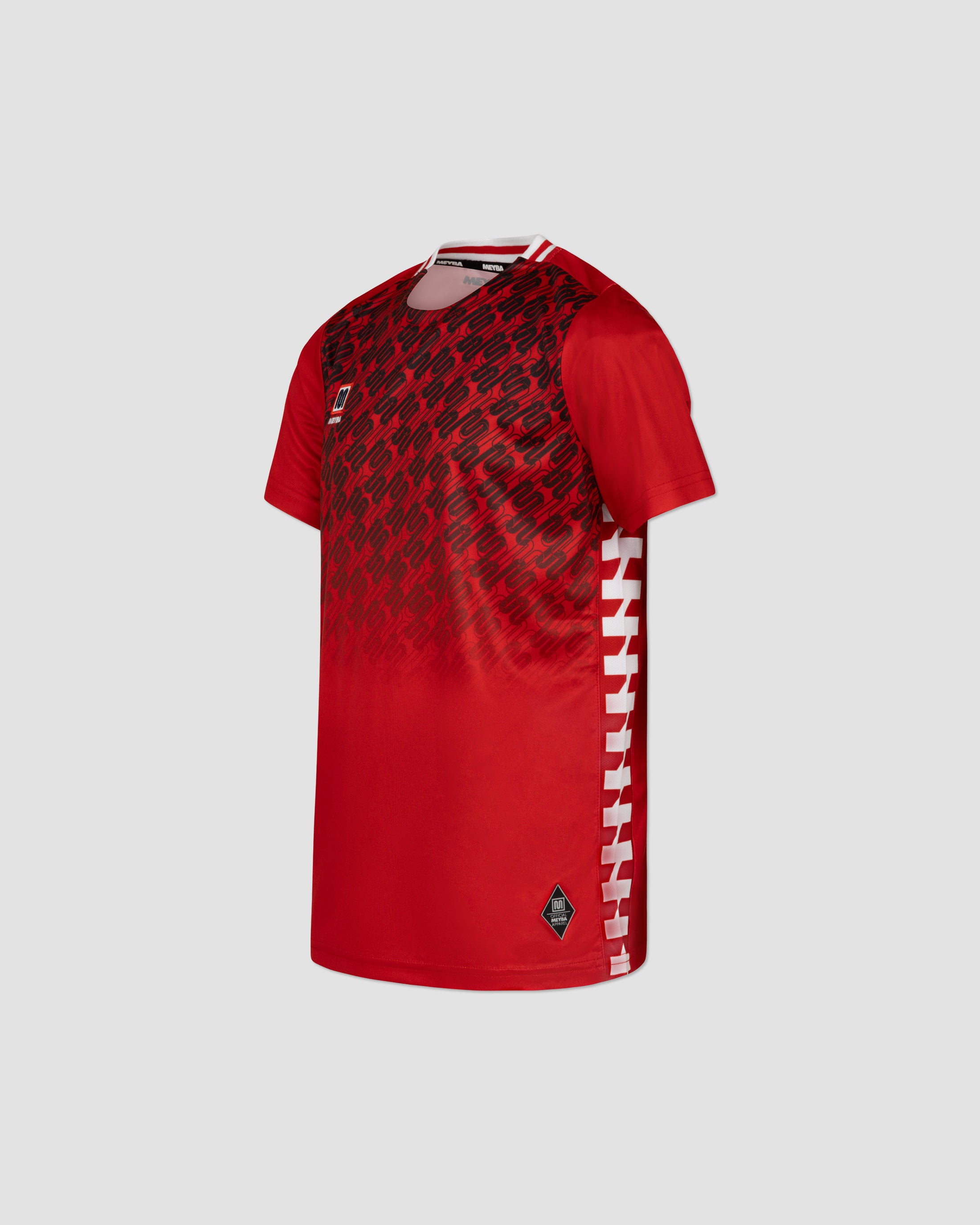 MEYBA Youth Alpha Grid Jersey | Red/Black/White