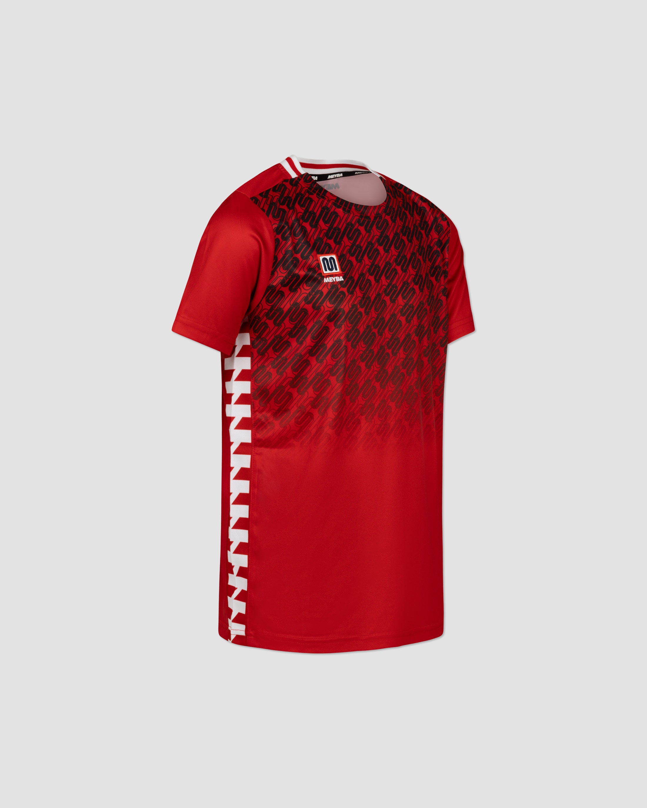 MEYBA Youth Alpha Grid Jersey | Red/Black/White