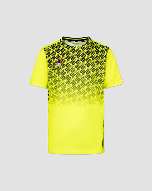 MEYBA Youth Alpha Grid Jersey | Fluro-Yellow/Black