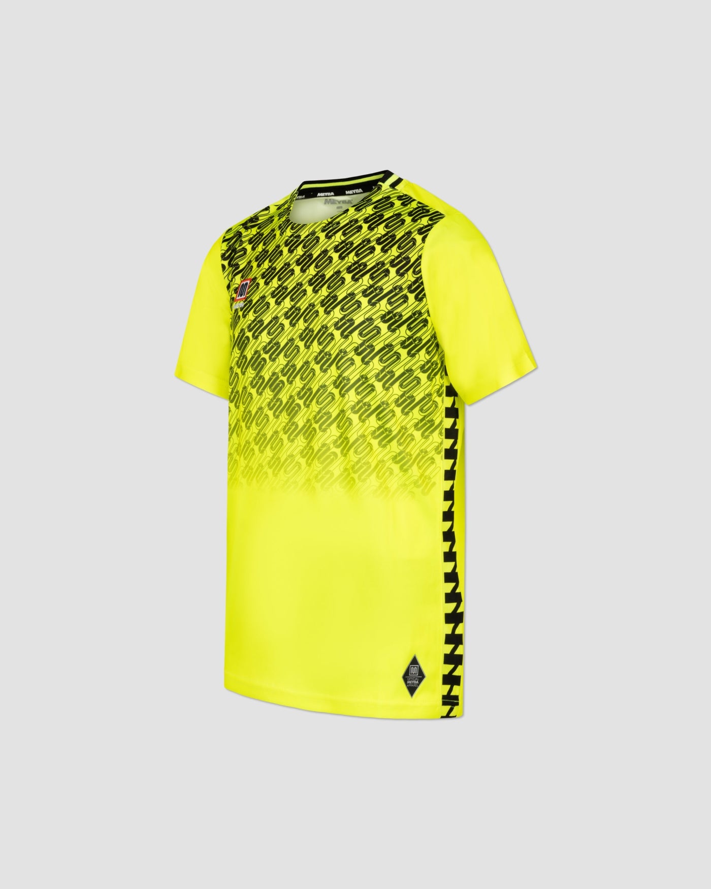 MEYBA Youth Alpha Grid Jersey | Fluro-Yellow/Black