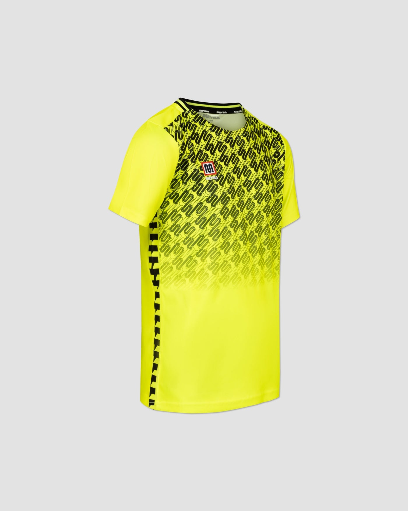 MEYBA Youth Alpha Grid Jersey | Fluro-Yellow/Black
