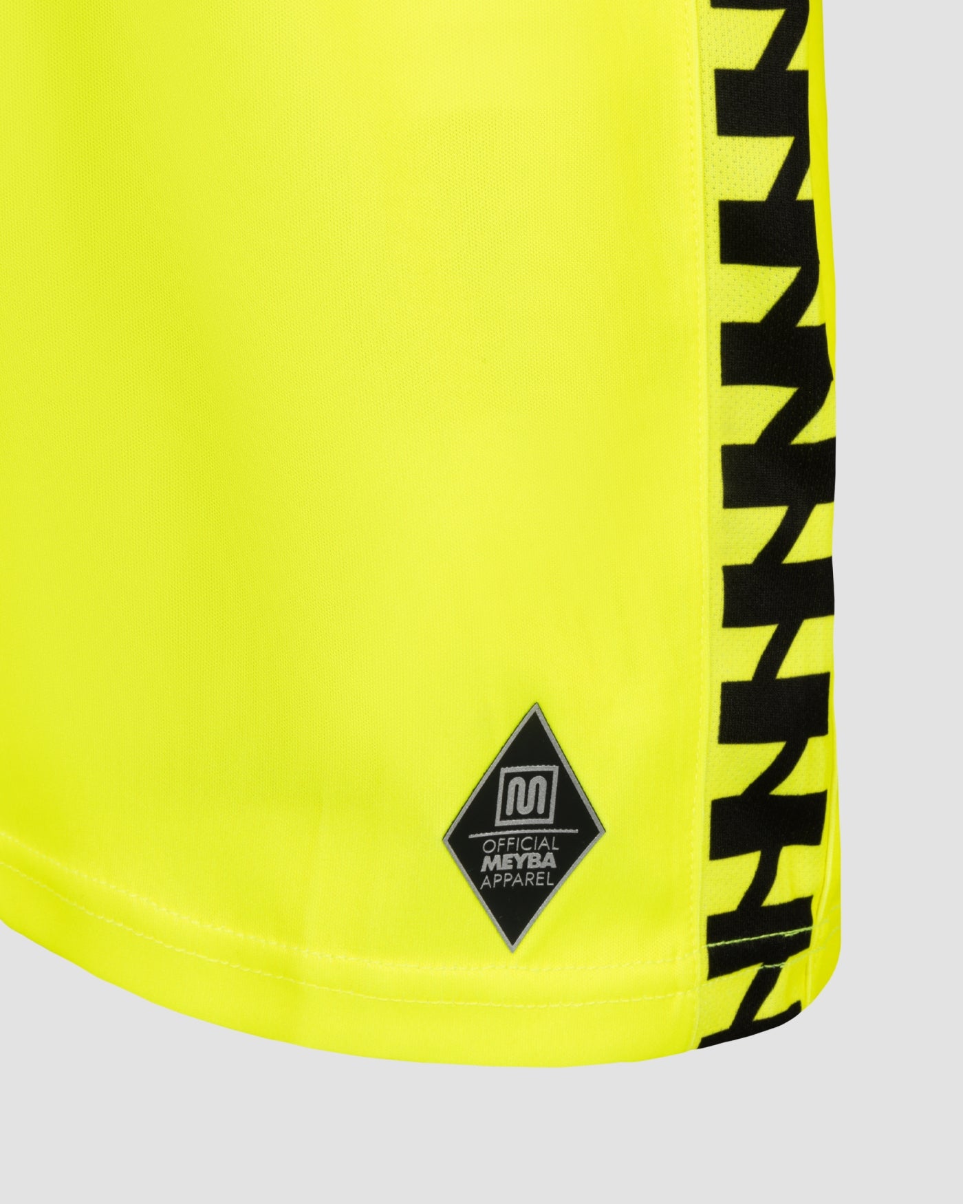 MEYBA Youth Alpha Grid Jersey | Fluro-Yellow/Black