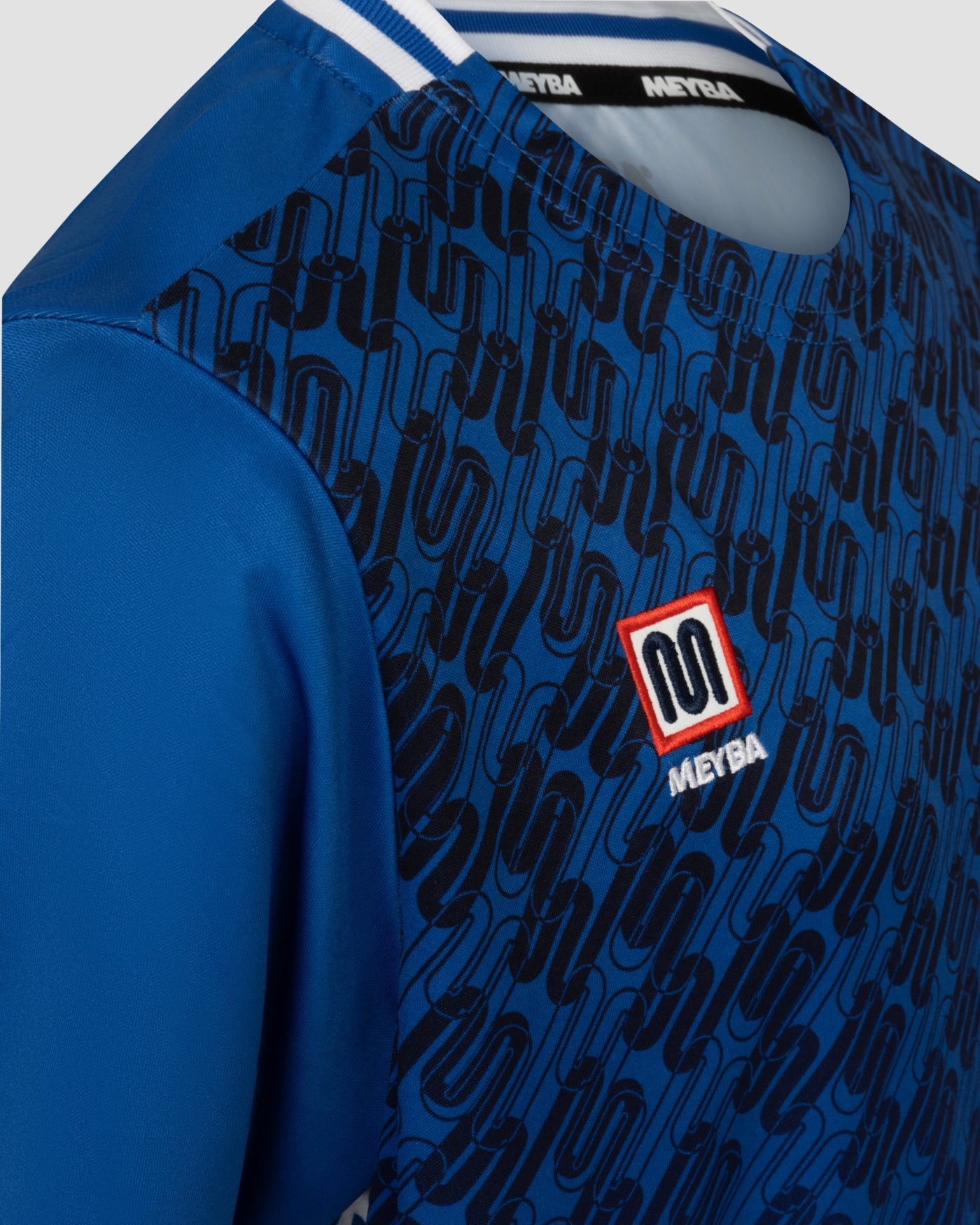 MEYBA Youth Alpha Grid Jersey | Blue/Black/White
