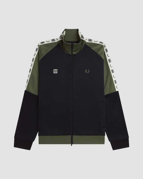 MEYBA X FRED PERRY Tape Raglan Track Jacket | Black